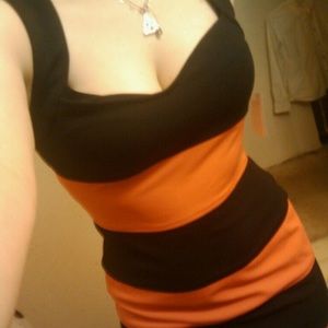 Black and Pink Boldacious Body Con Dress